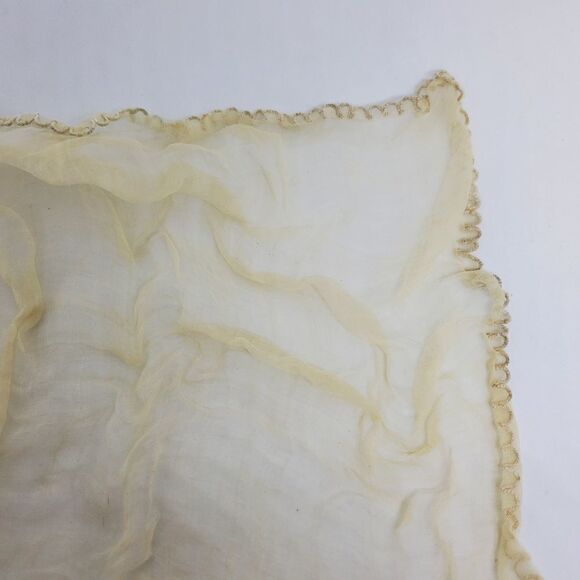Vintage Tan Handkerchief  - Picture 9 of 10
